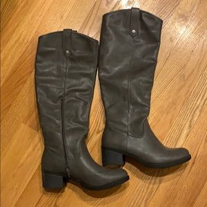 Dark Grey Boots